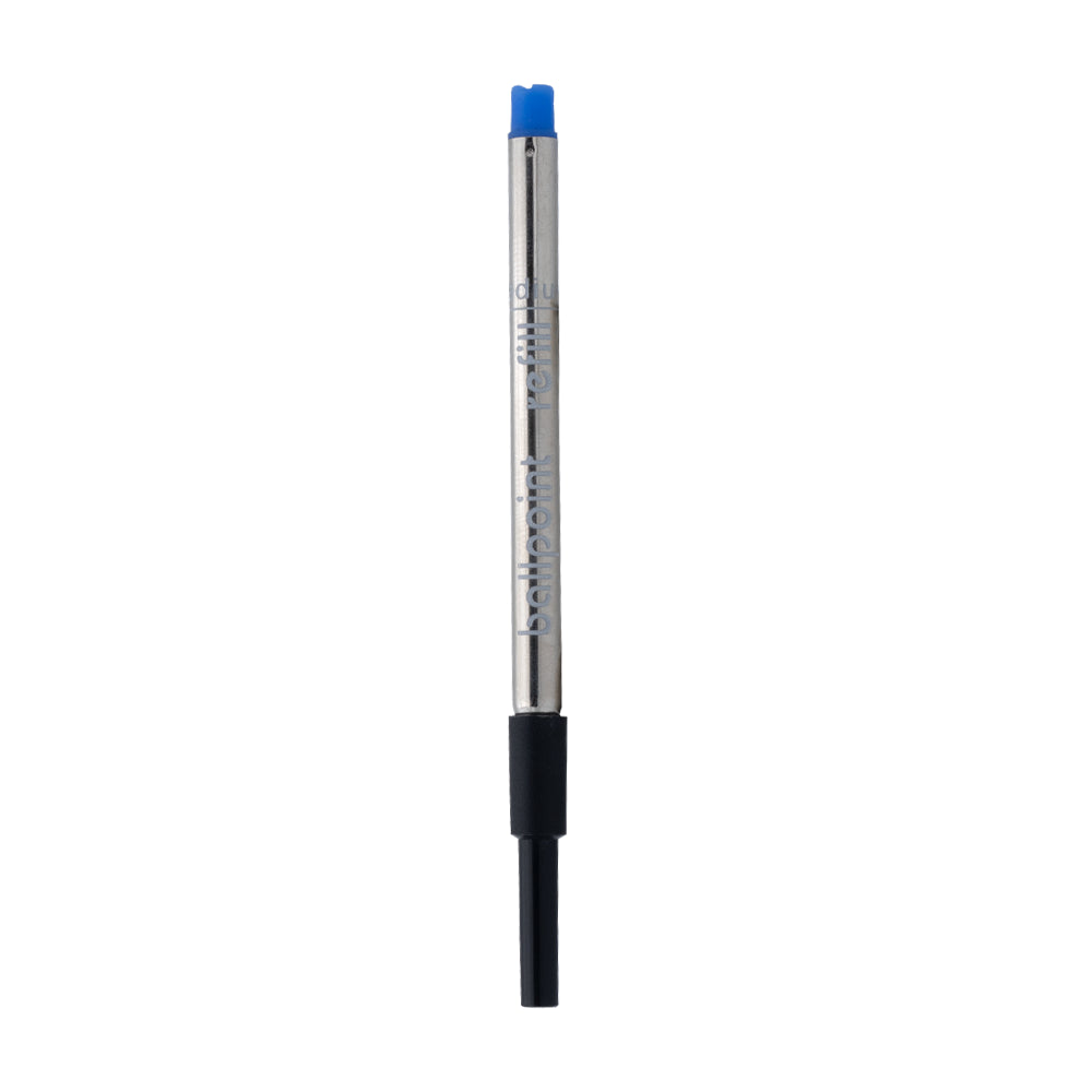 Recharge bille Sheaffer bleue en taille moyenne, offrant une écriture fluide et précise, compatible avec les stylos bille Sheaffer.